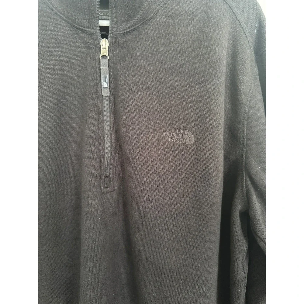 The North Face‎ Pullover Mens XXL Black Gordon Lyons Quarter Zip Fleece Jacket